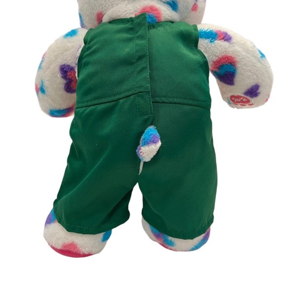 Build A Bear Workshop Outfit Gingerbread Boy Green Gingham Plaid Romper Dress Up - Picture 3 of 8